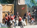 Waterloo, Belgium - June 18 2017: Scenes from the reenactment of