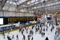 Waterloo train station in London