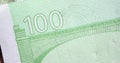 Watermarks on banknotes dollars and euros timelapse