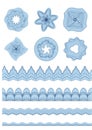 Guilloche Pattern Rosette for Certificate Watermarks for certificate, diploma