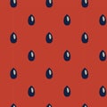 Watermellon seeds seamless pattern Royalty Free Stock Photo