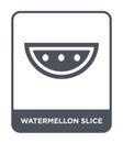 watermellon slice icon in trendy design style. watermellon slice icon isolated on white background. watermellon slice vector icon