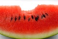 Watermelon and bite marks, Tropical fruit are sweet, juicy, rich