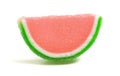 Watermelon Candy Fruit Slice on a White Background Royalty Free Stock Photo