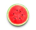 Watermelon with chadow on white background