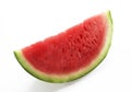 Watermelon, citrullus lanatus against White Background