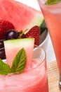 Watermelon cocktail and fresh Royalty Free Stock Photo