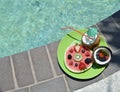 Watermelon and coconuts Royalty Free Stock Photo