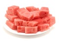 Watermelon cubes