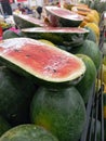 Watermelon halves for example. Royalty Free Stock Photo