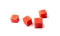 Watermelon Cuts Isolated Royalty Free Stock Photo