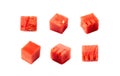 Watermelon Cuts Isolated Royalty Free Stock Photo