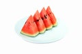 Watermelon on disk Royalty Free Stock Photo