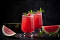 Watermelon drink. Generate Ai