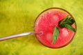 Watermelon drink in glass Royalty Free Stock Photo