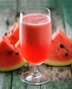 Watermelon drink in glasses