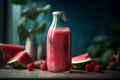 Watermelon drink smoothie. Generate Ai