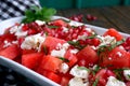 Watermelon and feta salad