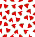 Watermelon Flat Background  seamless pattern Royalty Free Stock Photo
