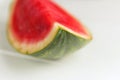 Watermelon fresh fruit in row isolated assortment clipping pat on white Royalty Free Stock Photo