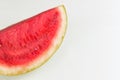 Watermelon fresh fruit in row isolated assortment clipping pat on white Royalty Free Stock Photo