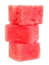 Watermelon fruit cube slice