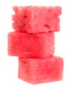 Watermelon fruit cube slice