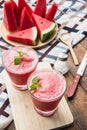 Watermelon fruit mix smoothie for health refreshing for drink Royalty Free Stock Photo