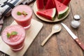 Watermelon fruit mix smoothie for health refreshing for drink Royalty Free Stock Photo