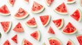 Watermelon Fusion: Aesthetic Flat Lay Design Unveiling the Vibrant Food Concept