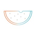 Watermelon gradient style icon vector design Royalty Free Stock Photo
