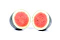 Watermelon halves Royalty Free Stock Photo