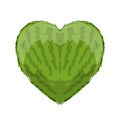 Watermelon heart shape for your design