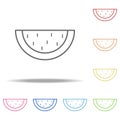watermelon icon. Elements of web in multi colored icons. Simple icon for websites, web design, mobile app, info graphics Royalty Free Stock Photo
