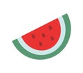 Watermelon icon illustrated in vector on white background