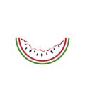 Watermelon icon Vector illustration Royalty Free Stock Photo