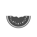 Watermelon icon Vector illustration Royalty Free Stock Photo