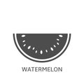 Watermelon icon Vector illustration Royalty Free Stock Photo