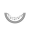 Watermelon icon Vector illustration Royalty Free Stock Photo