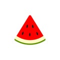 Watermelon icon. Vector water melon. Slice fruit isolated