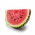 watermelon isolate ,white background - generative Ai illustration Royalty Free Stock Photo