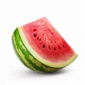 watermelon isolate ,white background - generative Ai illustration Royalty Free Stock Photo