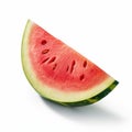 watermelon isolate ,white background - generative Ai illustration Royalty Free Stock Photo