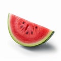 watermelon isolate ,white background - generative Ai illustration Royalty Free Stock Photo