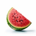 watermelon isolate ,white background - generative Ai illustration Royalty Free Stock Photo