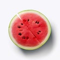 watermelon isolate ,white background - generative Ai illustration Royalty Free Stock Photo