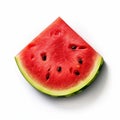 watermelon isolate ,white background - generative Ai illustration Royalty Free Stock Photo