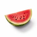 watermelon isolate ,white background - generative Ai illustration Royalty Free Stock Photo