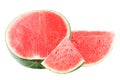 Watermelon isolated on white background with clipping path Royalty Free Stock Photo
