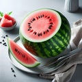 watermelon isolated on white background